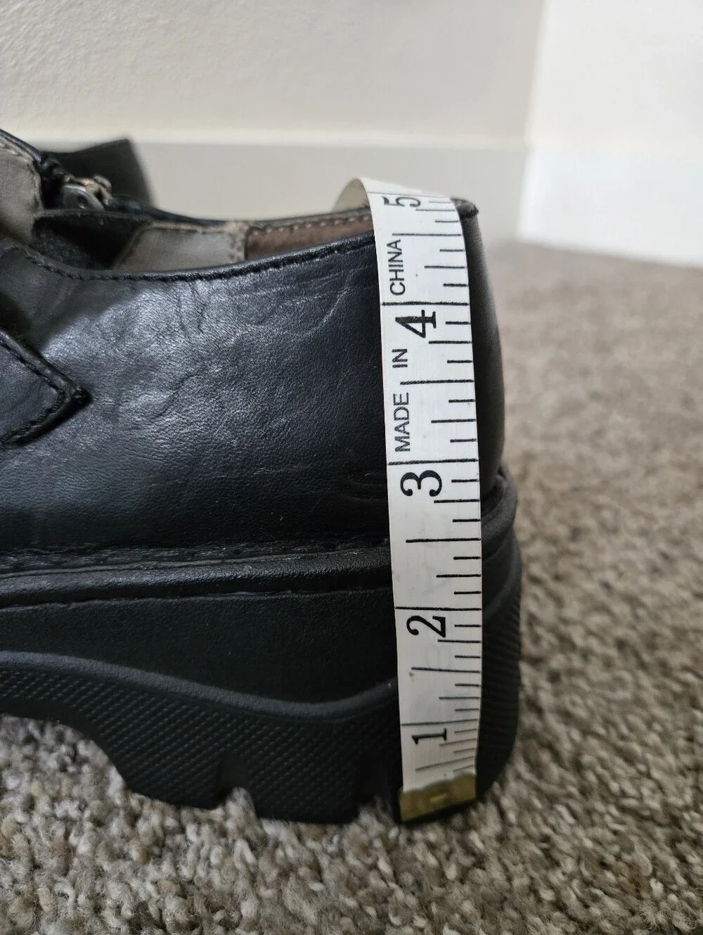 VTG Skechers Y2K Chunky Lug Sole Monk Strap Leather Loafers Women's 10 90s Goth